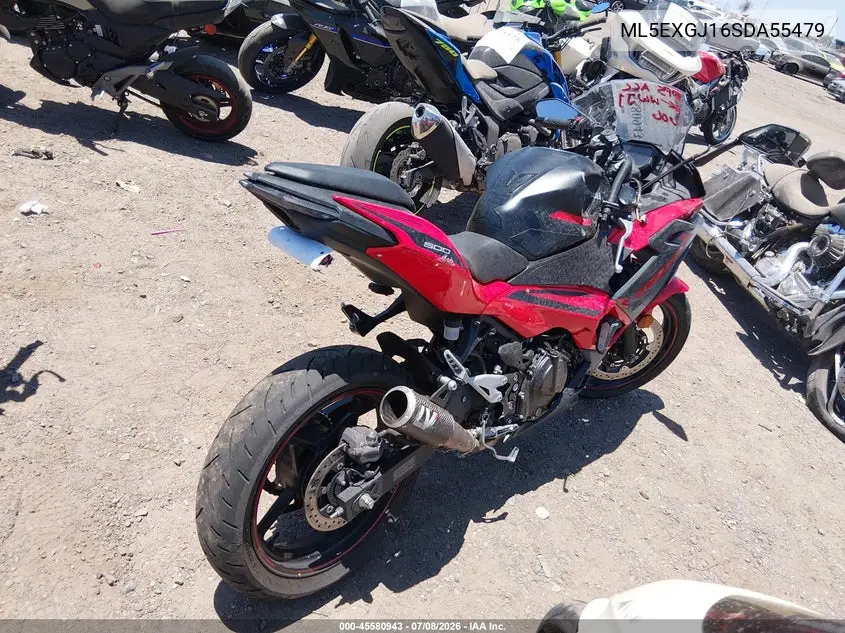 2025 Kawasaki Ex500 A/B VIN: ML5EXGJ16SDA55479 Lot: 45580943