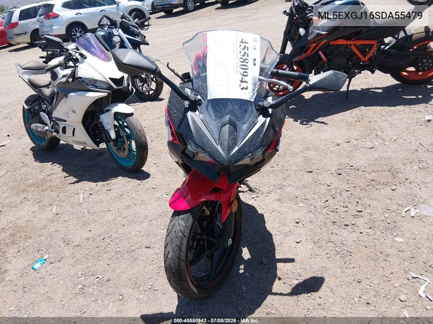 2025 Kawasaki Ex500 A/B VIN: ML5EXGJ16SDA55479 Lot: 45580943