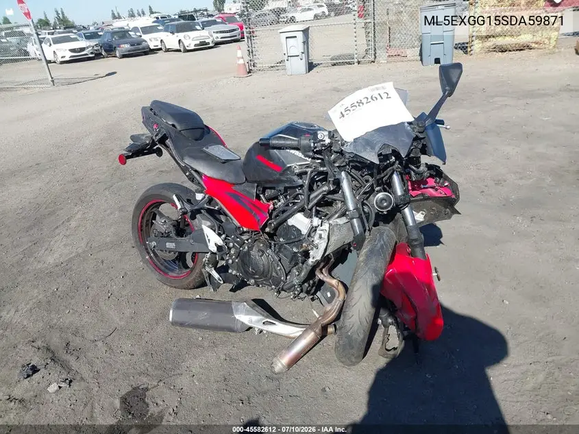 2025 Kawasaki Ex500 VIN: ML5EXGG15SDA59871 Lot: 45582612