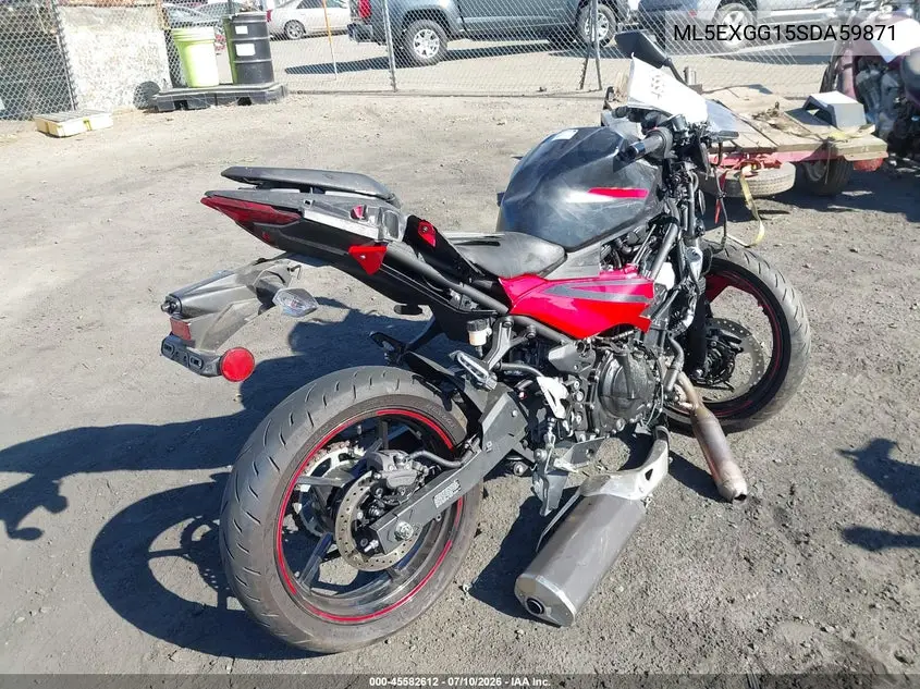 2025 Kawasaki Ex500 VIN: ML5EXGG15SDA59871 Lot: 45582612