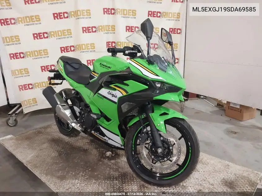 2025 Kawasaki Ex500 A/B VIN: ML5EXGJ19SDA69585 Lot: 45604479