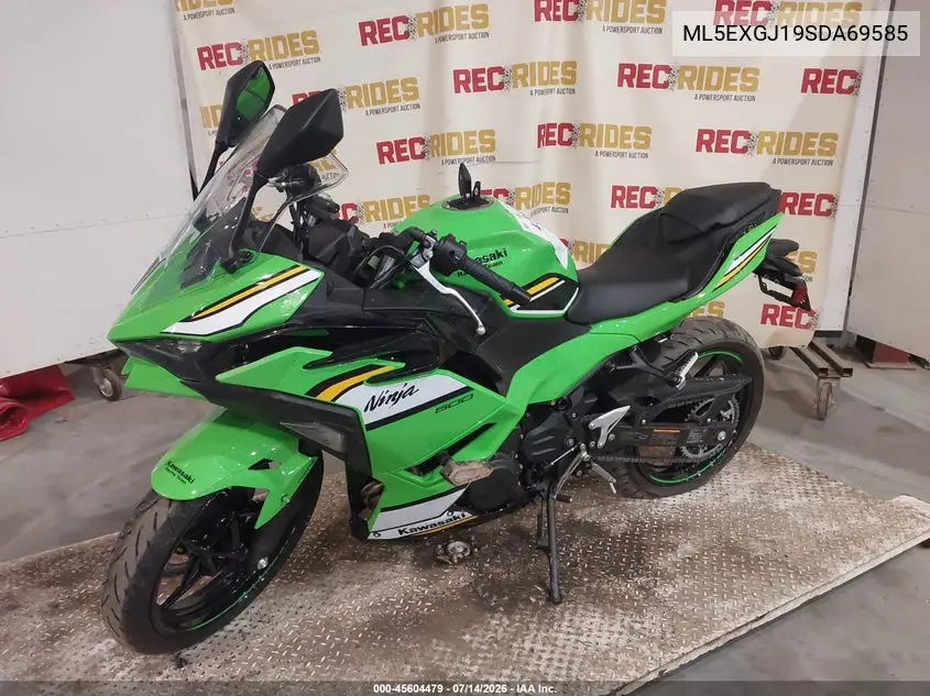 2025 Kawasaki Ex500 A/B VIN: ML5EXGJ19SDA69585 Lot: 45604479