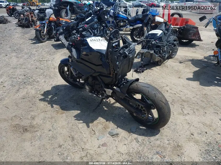 2025 Kawasaki Ex650 R VIN: ML5EXER19SDAG0762 Lot: 45623106