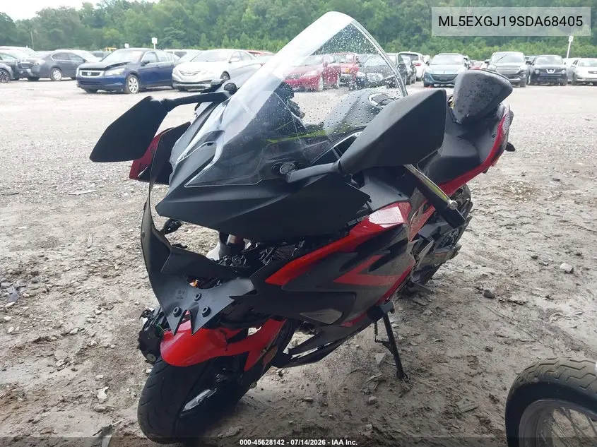 2025 Kawasaki Ex500 A/B VIN: ML5EXGJ19SDA68405 Lot: 45628142