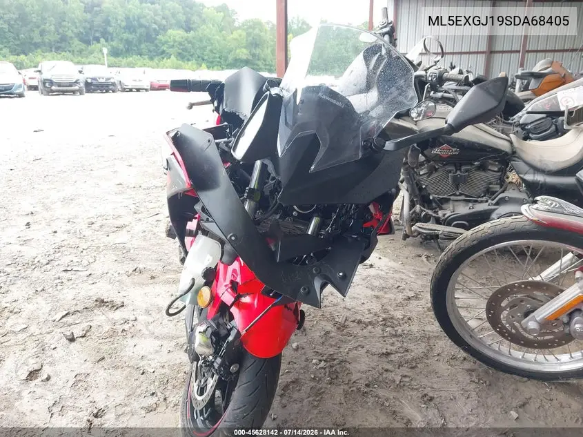 2025 Kawasaki Ex500 A/B VIN: ML5EXGJ19SDA68405 Lot: 45628142