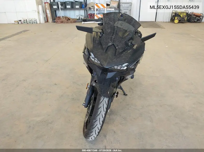 2025 Kawasaki Ex500 A/B VIN: ML5EXGJ15SDA55439 Lot: 45671346