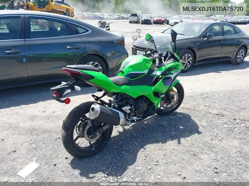 2026 Kawasaki Ex500 A/B VIN: ML5EXGJ16TDA75720 Lot: 45164462