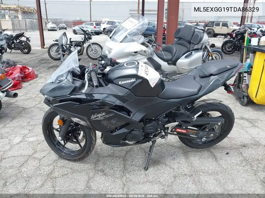 2026 Kawasaki Ex500 VIN: ML5EXGG19TDA86329 Lot: 45240952