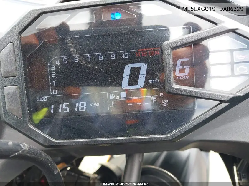 2026 Kawasaki Ex500 VIN: ML5EXGG19TDA86329 Lot: 45240952