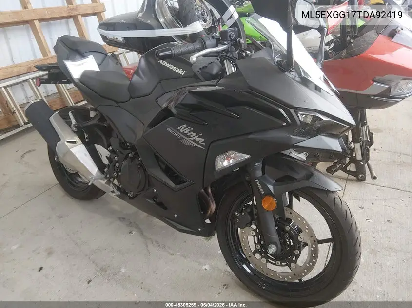 2026 Kawasaki Ex500 VIN: ML5EXGG17TDA92419 Lot: 45305259