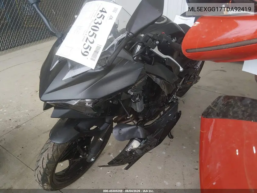 2026 Kawasaki Ex500 VIN: ML5EXGG17TDA92419 Lot: 45305259