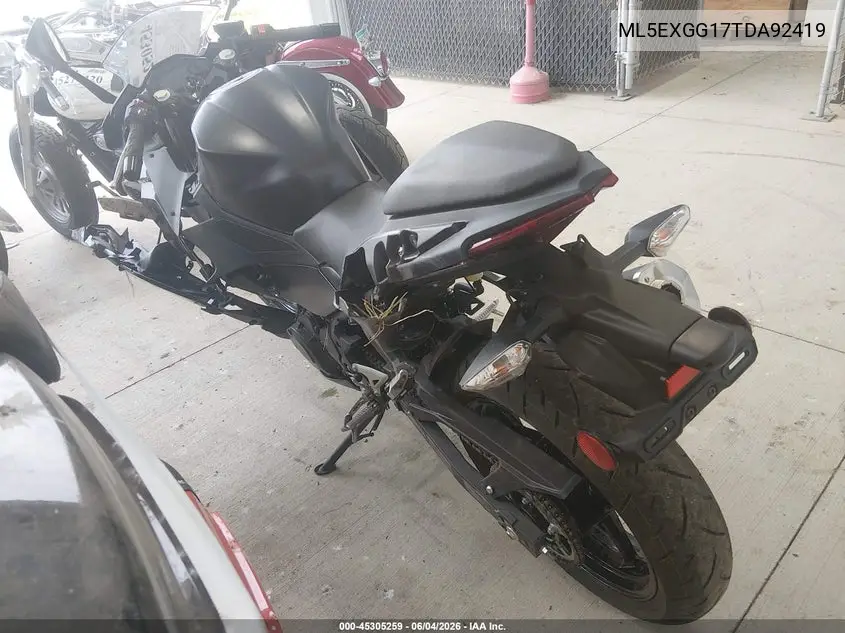 2026 Kawasaki Ex500 VIN: ML5EXGG17TDA92419 Lot: 45305259