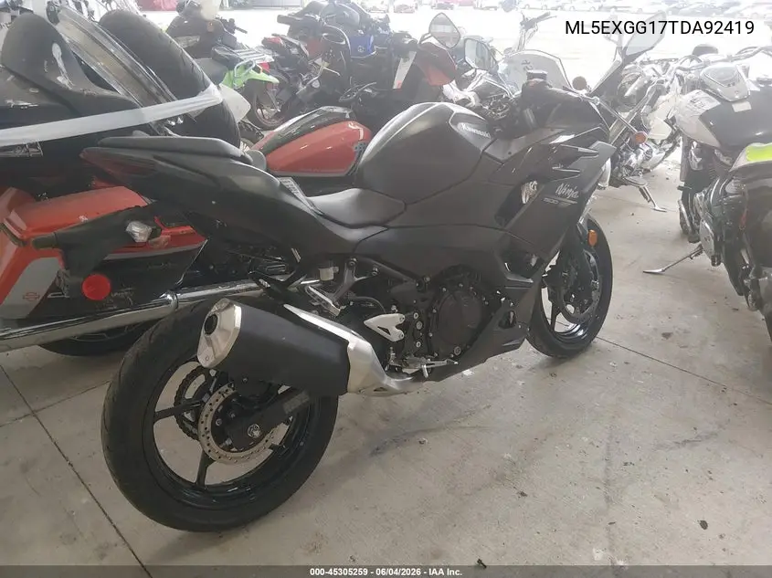 2026 Kawasaki Ex500 VIN: ML5EXGG17TDA92419 Lot: 45305259