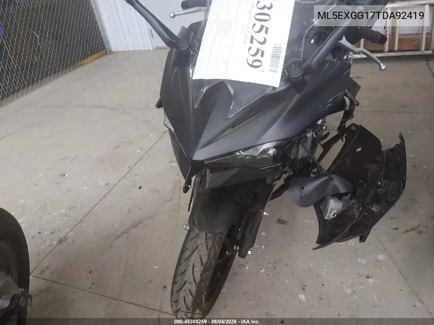 2026 Kawasaki Ex500 VIN: ML5EXGG17TDA92419 Lot: 45305259