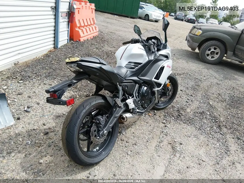 2026 Kawasaki Ex650 P VIN: ML5EXEP19TDAG9403 Lot: 45323318