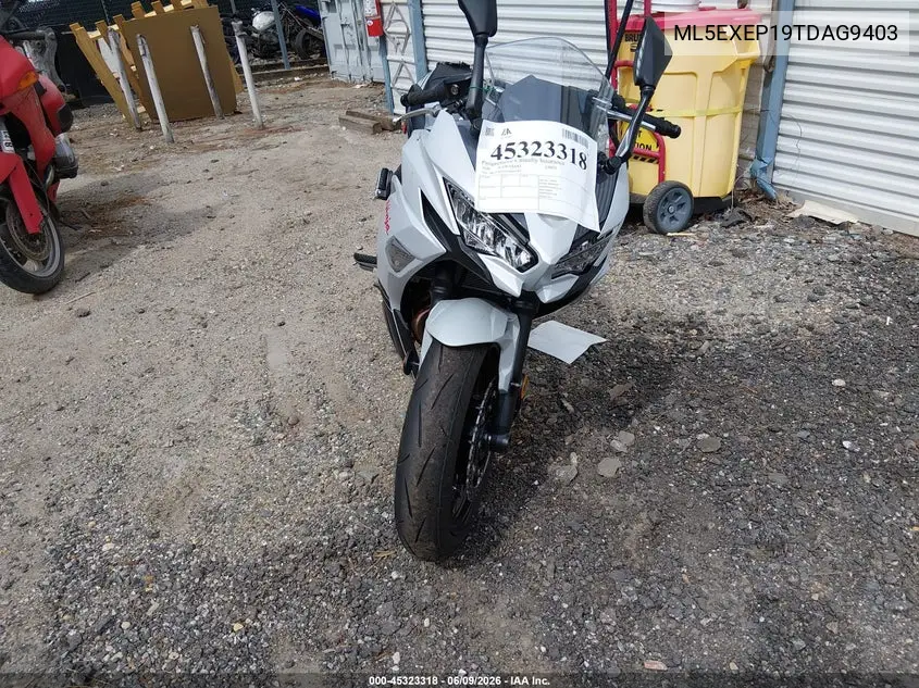 2026 Kawasaki Ex650 P VIN: ML5EXEP19TDAG9403 Lot: 45323318