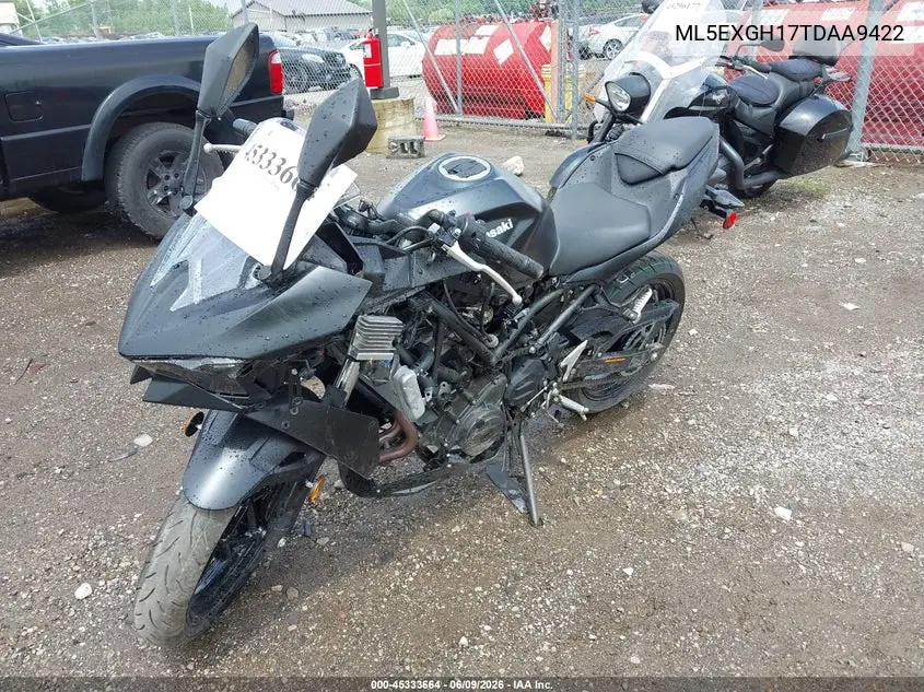 2026 Kawasaki Ex500 H VIN: ML5EXGH17TDAA9422 Lot: 45333664