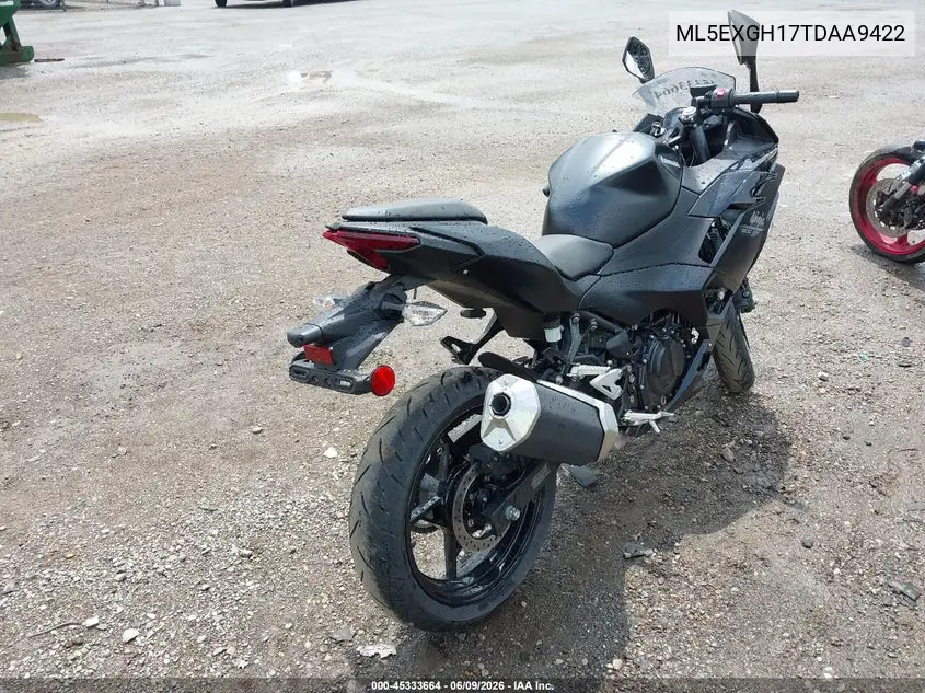2026 Kawasaki Ex500 H VIN: ML5EXGH17TDAA9422 Lot: 45333664