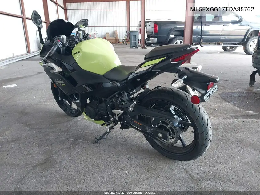 2026 Kawasaki Ex500 VIN: ML5EXGG17TDA85762 Lot: 45374085