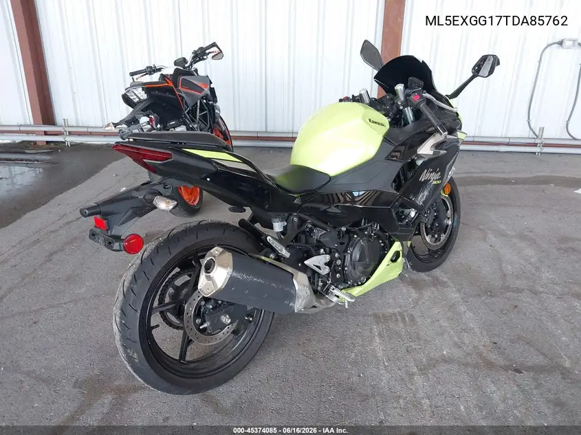 2026 Kawasaki Ex500 VIN: ML5EXGG17TDA85762 Lot: 45374085