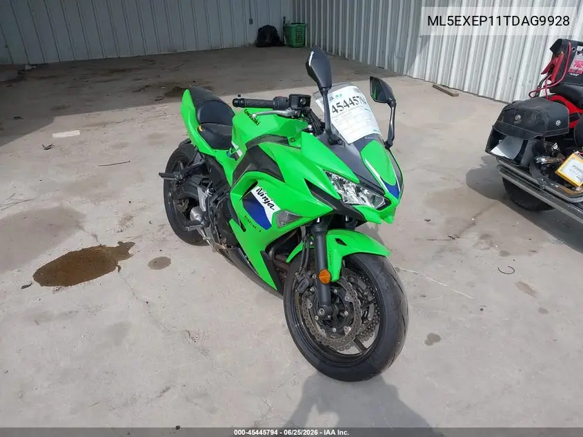 2026 Kawasaki Ex650 P VIN: ML5EXEP11TDAG9928 Lot: 45445794