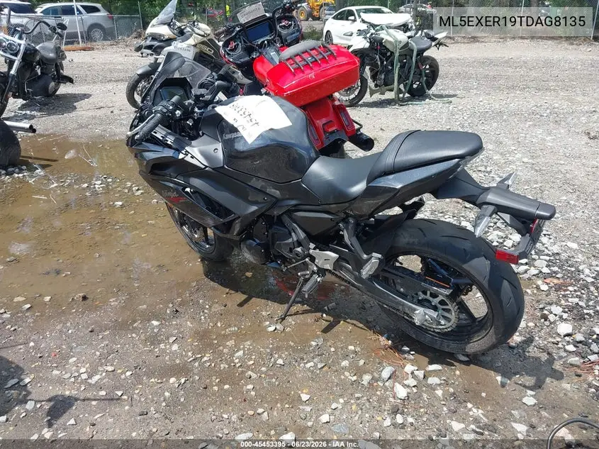 2026 Kawasaki Ex650 R VIN: ML5EXER19TDAG8135 Lot: 45453395