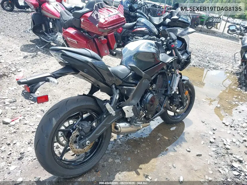 2026 Kawasaki Ex650 R VIN: ML5EXER19TDAG8135 Lot: 45453395