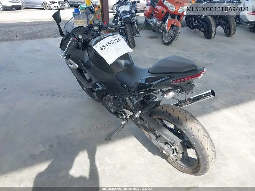 2026 Kawasaki Ex500 VIN: ML5EXGG12TDA94871 Lot: 45455726