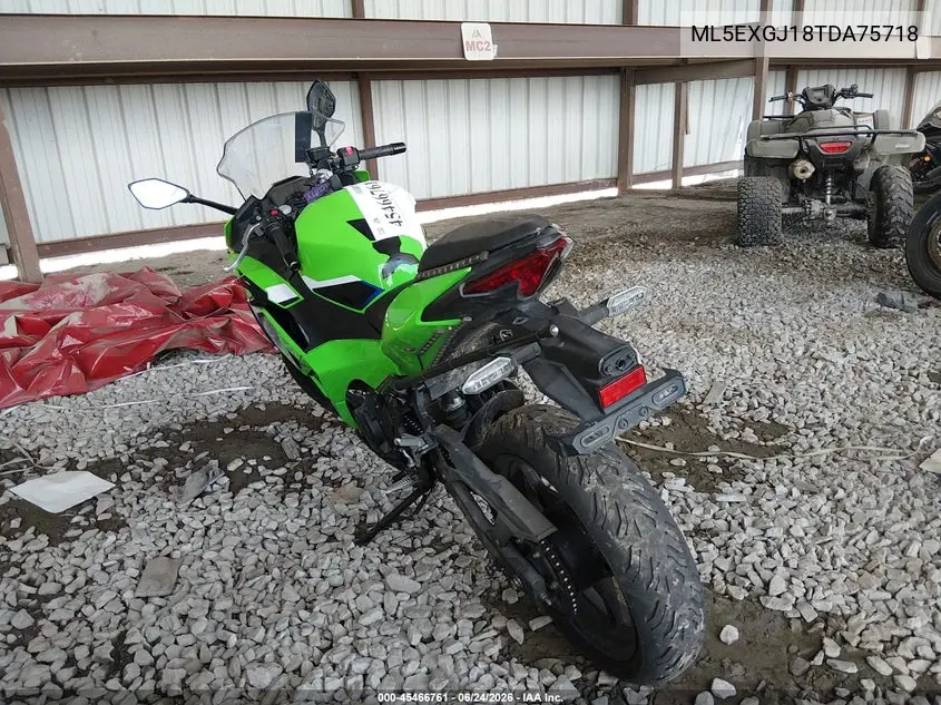 2026 Kawasaki Ex500 A/B VIN: ML5EXGJ18TDA75718 Lot: 45466761