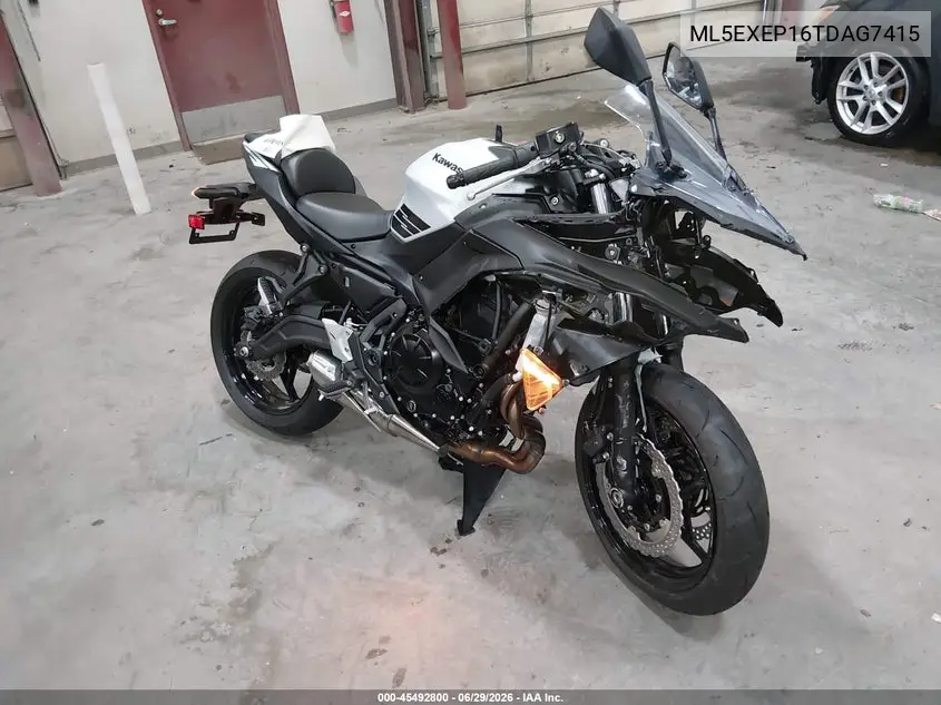 2026 Kawasaki Ex650 P VIN: ML5EXEP16TDAG7415 Lot: 45492800