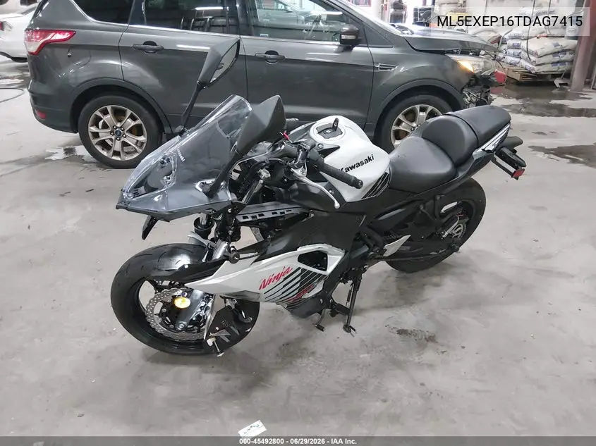 2026 Kawasaki Ex650 P VIN: ML5EXEP16TDAG7415 Lot: 45492800