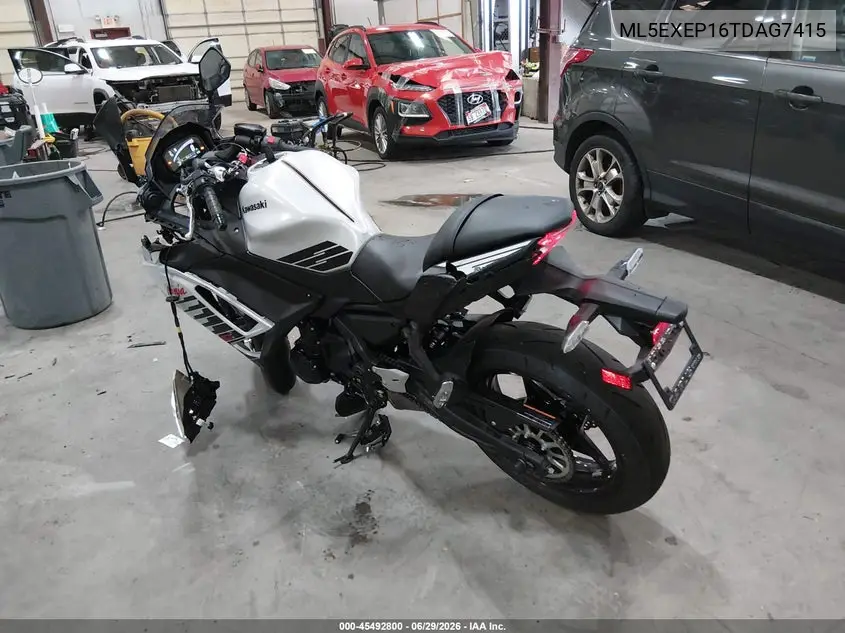2026 Kawasaki Ex650 P VIN: ML5EXEP16TDAG7415 Lot: 45492800