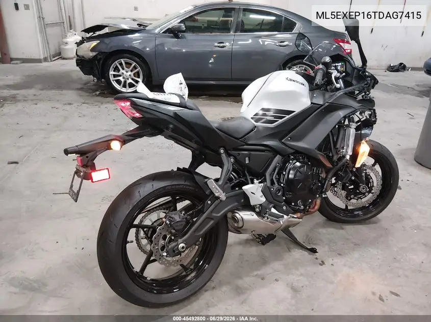 2026 Kawasaki Ex650 P VIN: ML5EXEP16TDAG7415 Lot: 45492800