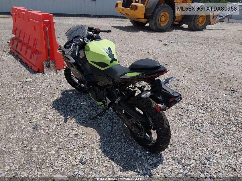 2026 Kawasaki Ex500 VIN: ML5EXGG1XTDA80958 Lot: 45516950