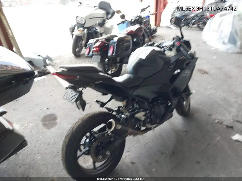 2026 Kawasaki Ex500 H VIN: ML5EXGH13TDA74742 Lot: 45528518