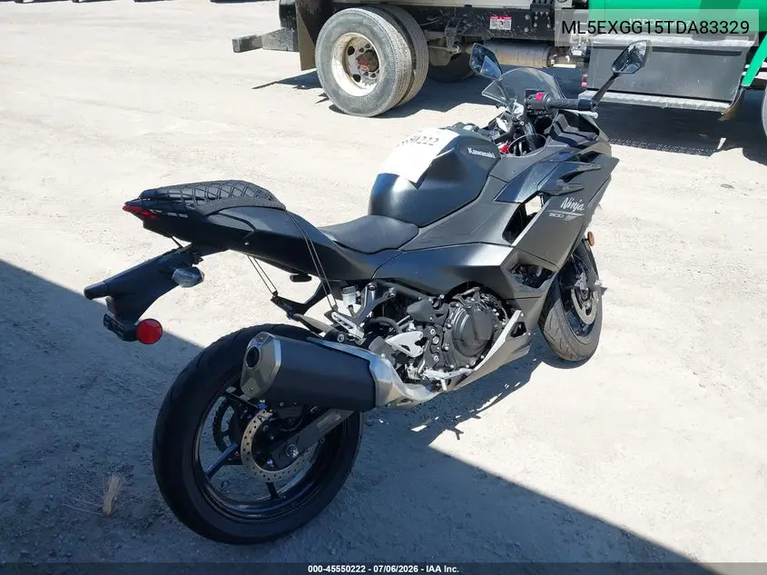 2026 Kawasaki Ex500 VIN: ML5EXGG15TDA83329 Lot: 45550222