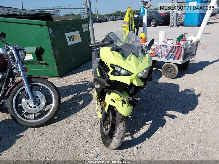 2026 Kawasaki Ex500 VIN: ML5EXGG17TDAA0088 Lot: 45568990