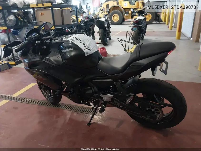 2026 Kawasaki Ex650 R VIN: ML5EXER12TDAJ9878 Lot: 45581699