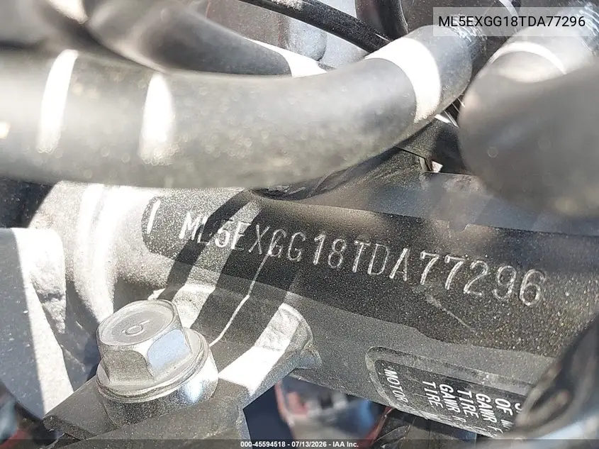 2026 Kawasaki Ex500 VIN: ML5EXGG18TDA77296 Lot: 45594518