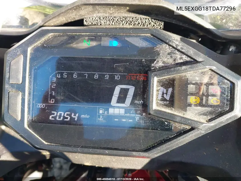 2026 Kawasaki Ex500 VIN: ML5EXGG18TDA77296 Lot: 45594518