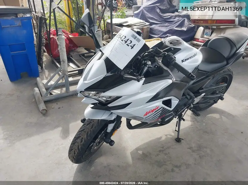 2026 Kawasaki Ex650 P VIN: ML5EXEP11TDAH1369 Lot: 45642424
