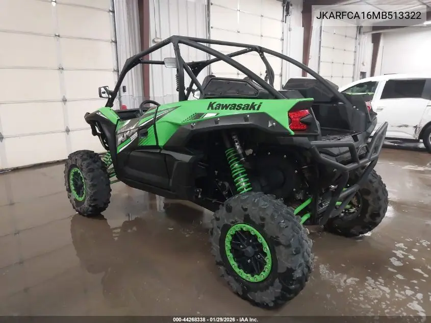 2021 Kawasaki Krf 1000 A VIN: JKARFCA16MB513322 Lot: 44268338