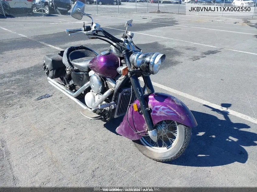 1999 Kawasaki Vn1500 J VIN: JKBVNAJ11XA002550 Lot: 44969002