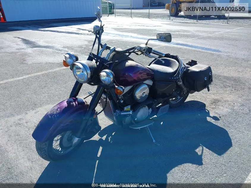 1999 Kawasaki Vn1500 J VIN: JKBVNAJ11XA002550 Lot: 44969002