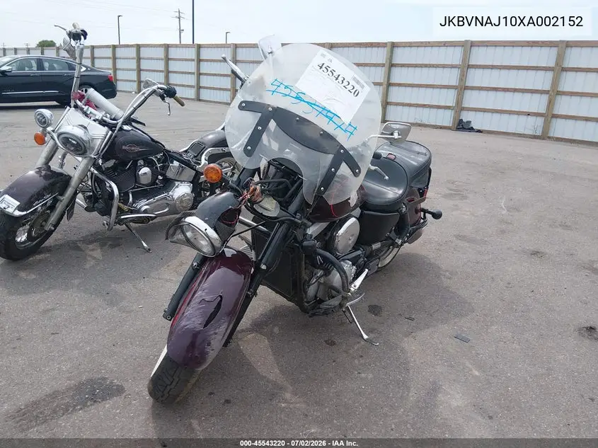 1999 Kawasaki Vn1500 J VIN: JKBVNAJ10XA002152 Lot: 45543220