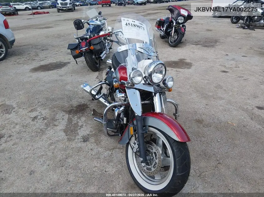 2000 Kawasaki Vn1500 L VIN: JKBVNAL17YA002275 Lot: 45189073