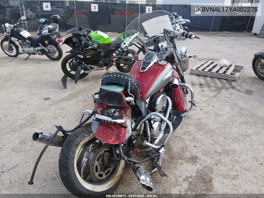 2000 Kawasaki Vn1500 L VIN: JKBVNAL17YA002275 Lot: 45189073