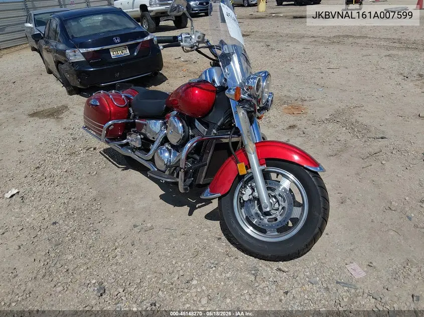 2001 Kawasaki Vn1500 L VIN: JKBVNAL161A007599 Lot: 45148270