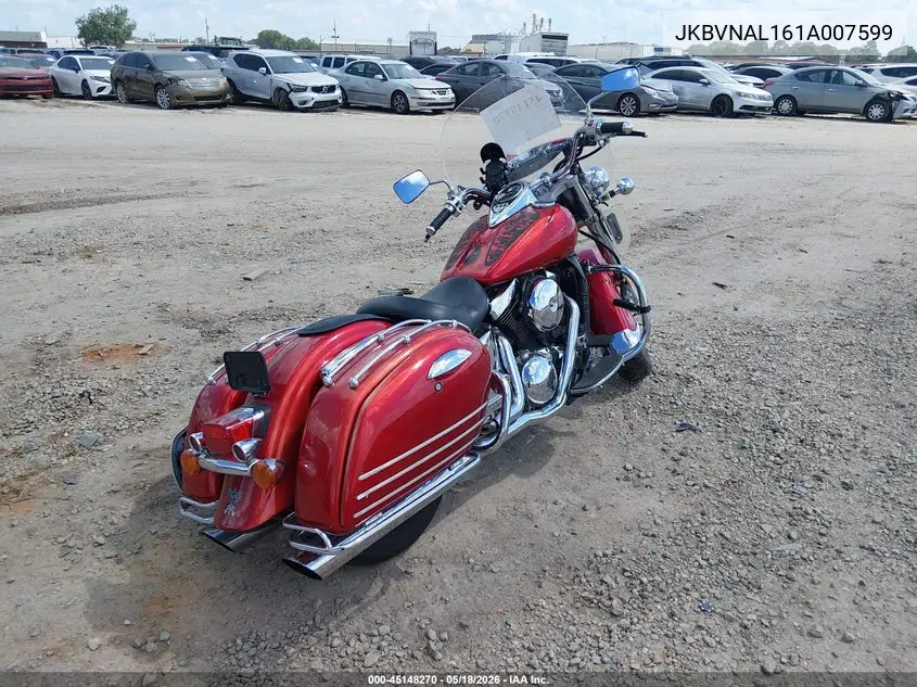 2001 Kawasaki Vn1500 L VIN: JKBVNAL161A007599 Lot: 45148270