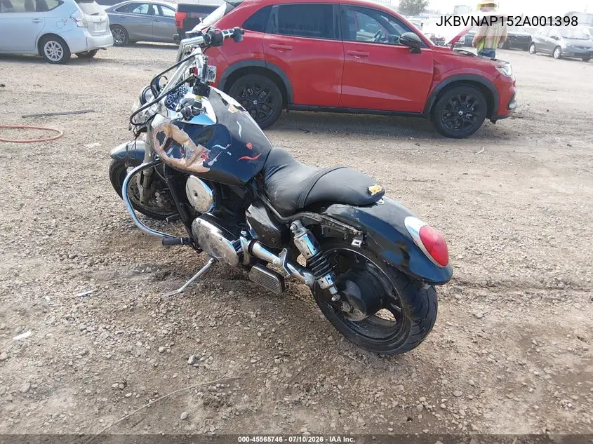2002 Kawasaki Vn1500 P1 VIN: JKBVNAP152A001398 Lot: 45565746